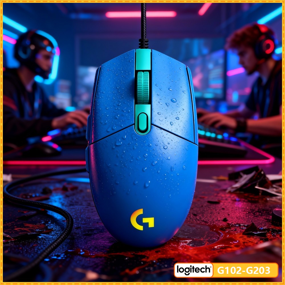 Logitech Mouse G203 - Ratón Logitech G203, Sensor Óptico para