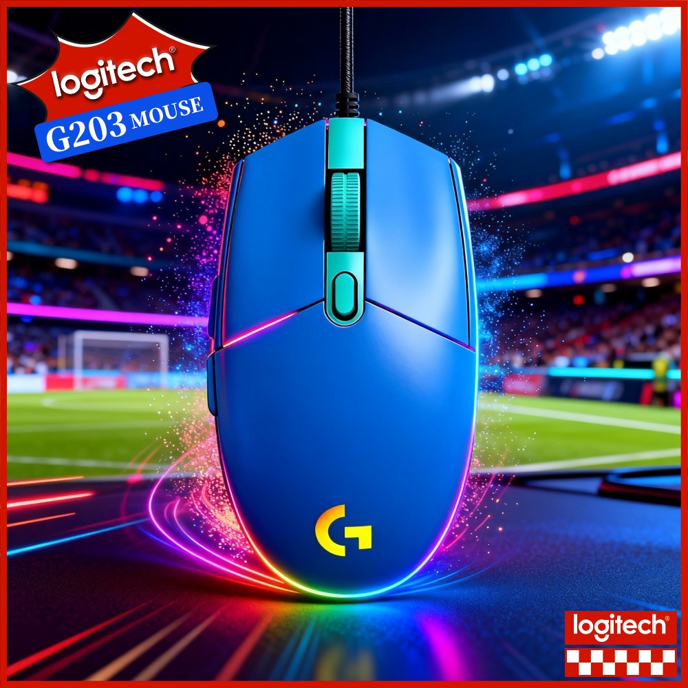 Logitech Mouse G203 - Ratón para Juegos Logitech G203 con